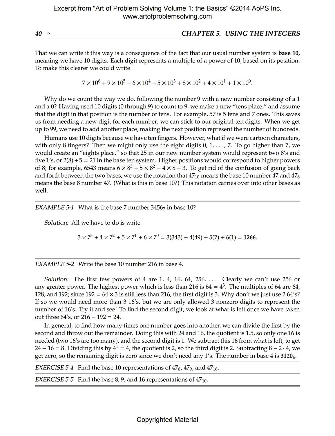 Art of Problem Solving (AoPS) Series, the Art of Problem Solving, Volume 1: the Basics, 2 Books Set of Text and Solution by Sandor Lehoczky and Richard Rusczyk