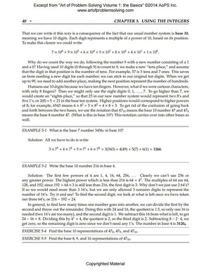 Art of Problem Solving (AoPS) Series, the Art of Problem Solving, Volume 1: the Basics, 2 Books Set of Text and Solution by Sandor Lehoczky and Richard Rusczyk