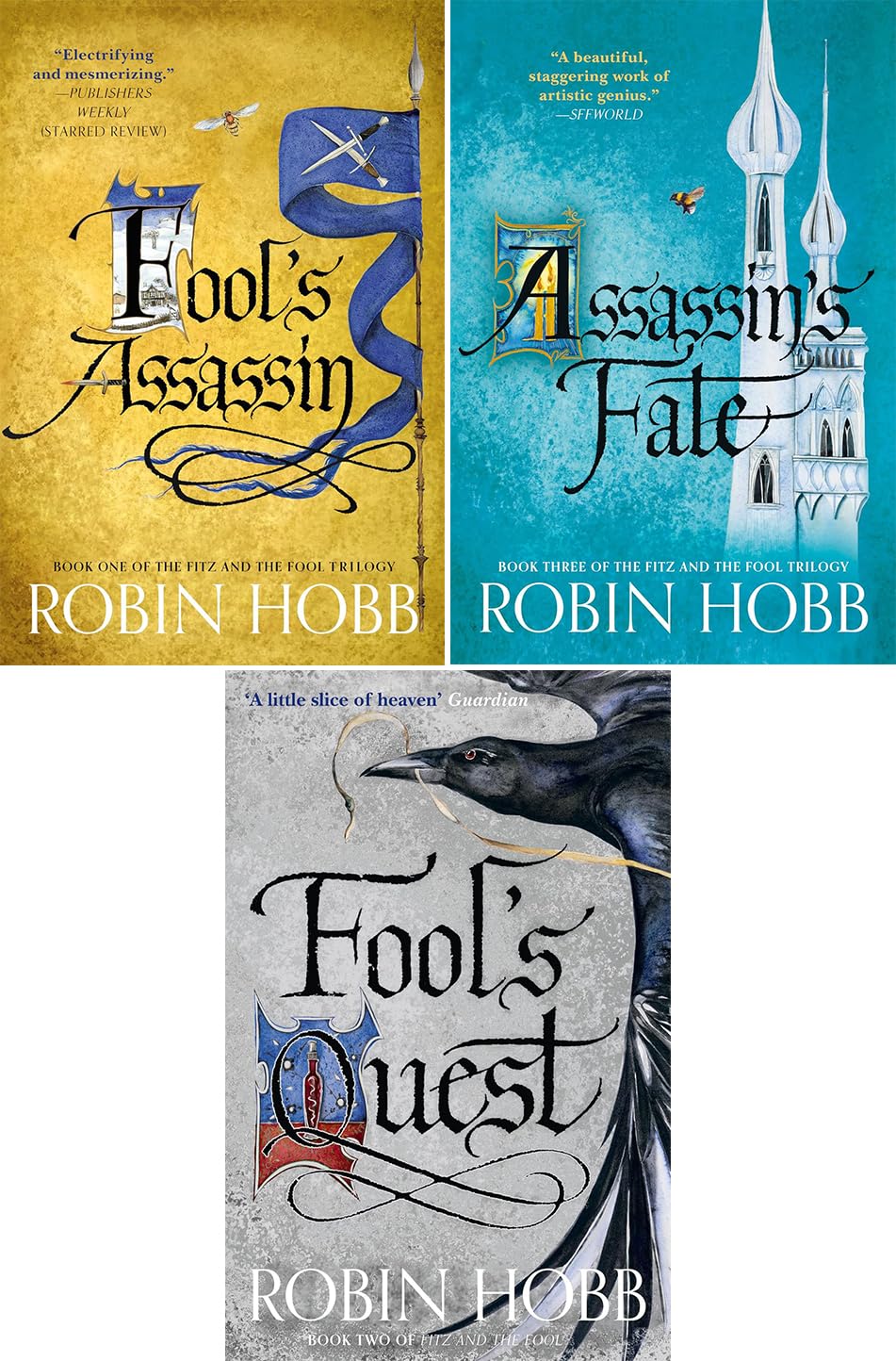 Fitz and the Fool Trilogy 3 Books Set by Robin Hobb – Fool's Assassin, Assassin's Fate, Fool's Quest