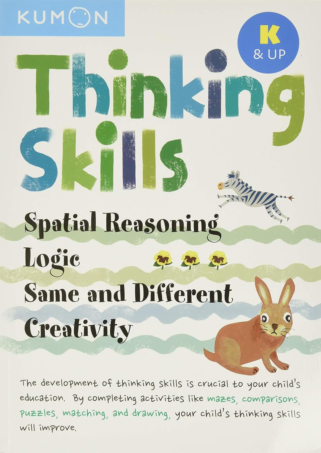 Kumon Thinking Skills Workbooks K Series Collection Set of 4 Books - Logic, Same and Different, Creativity, Kumon Thinking Skills K and up (Tswk) by Kumon Publishing