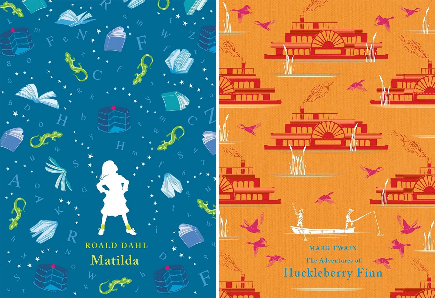 Puffin Classics Series, 10 Books Set, The Wizard of Oz, A Little Princess, Matilda, The Adventures of Huckleberry Finn, Wind in the Willows, Anne of Green Gables, The Adventures of Robin Hood...