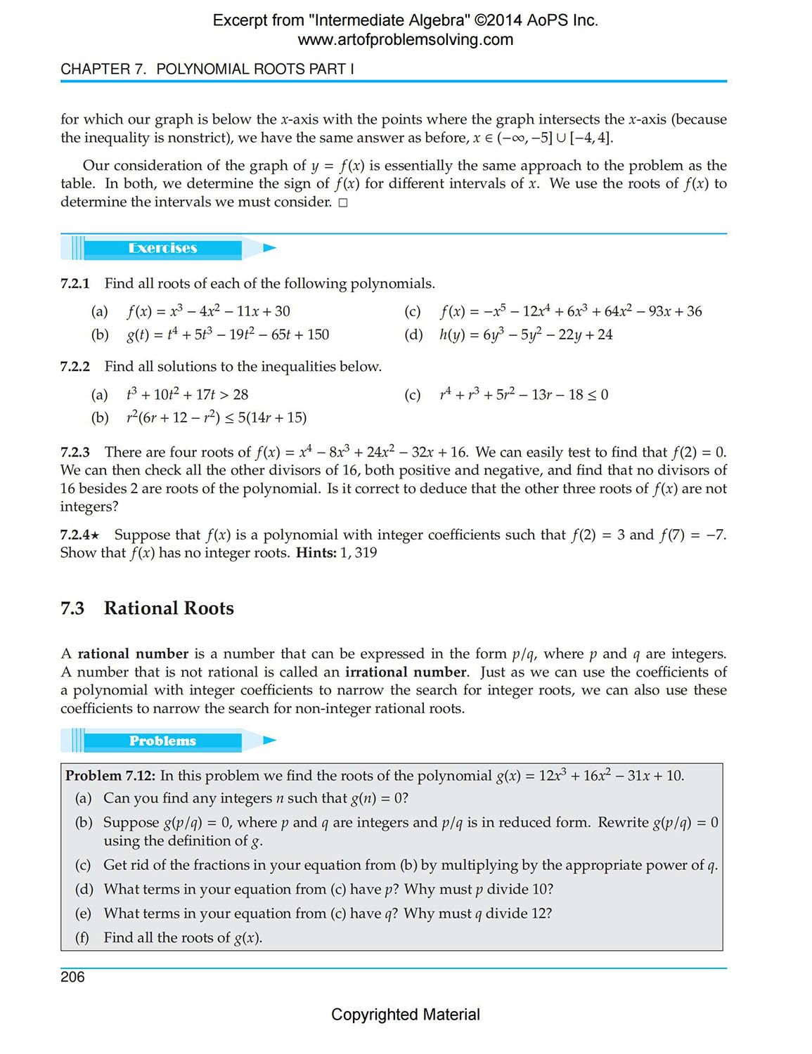 Art of Problem Solving (AoPS) Series, Intermediate Algebra 2 Books Set of Text and Solution by Richard Rusczyk and Mathew Crawford