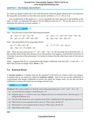 Art of Problem Solving (AoPS) Series, Intermediate Algebra 2 Books Set of Text and Solution by Richard Rusczyk and Mathew Crawford