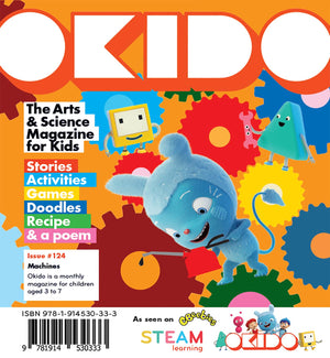 OKIDO Learning Series 7-Book Set – Germs, Stars, Machines, Numbers, Muscles, Underwater, Music
