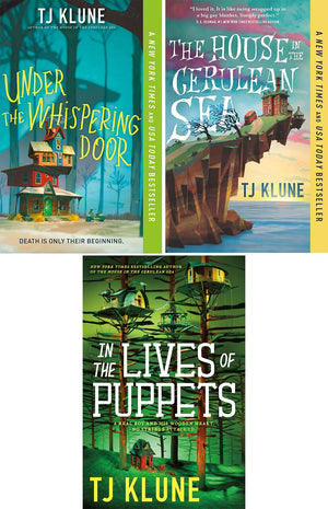 TJ Klune's Best Science Fiction & Fantasy Collection 3-Book Set: in the Lives of Puppets (Hardcover), under the Whispering Door (Paperback), House in the Cerulean Sea (Paperback)