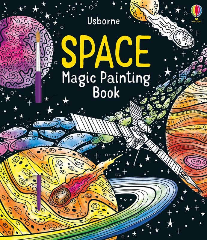 Magic Painting Book 6 Books Collection Pack Set #4 (Famous Paintings, Greek Myths, Magic Paint Yourself Calm, Rainbows,Space,Unworry)