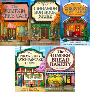 Dream Harbor Vol. 1-5, Collection 5 Books Set, The Pumpkin Spice Café, The Cinnamon Bun Book Store, The Christmas Tree Farm, The Strawberry Patch Pancake House, The Gingerbread Bakery, by Laurie Gilmore