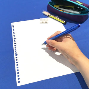 Kokuyo Campus Loose Leaf Paper for Binders, Business Type, Sarasara Smooth Writing, A4, 5mm Grid Ruled, 30 Holes, 100 Sheets, pH Neutral, Bleed Resistant, Japan Import (NO-G816S-5N)