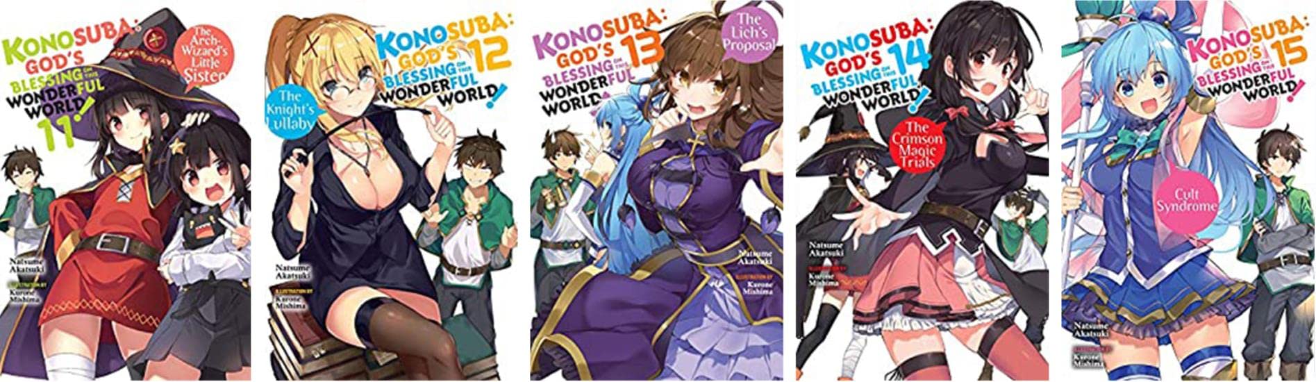 Konosuba: God's Blessing on This Wonderful World! Vol. 1-17 Complete Light Novel Set by Natsume Akatsuki