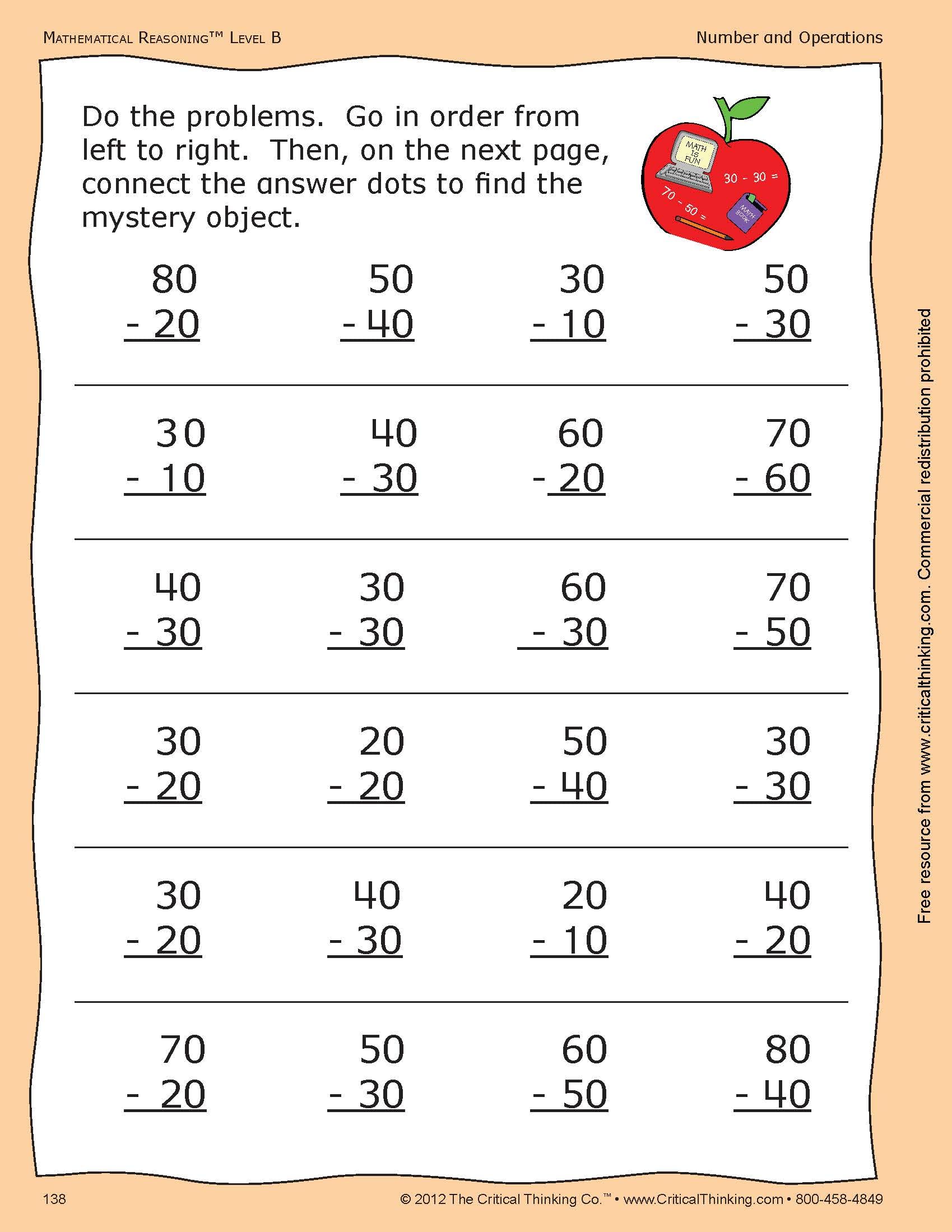 Mathematical Reasoning Level B Full Curruculum Workbook - Bridging the Gap Between Computation and Math Reasoning (Grade 1)