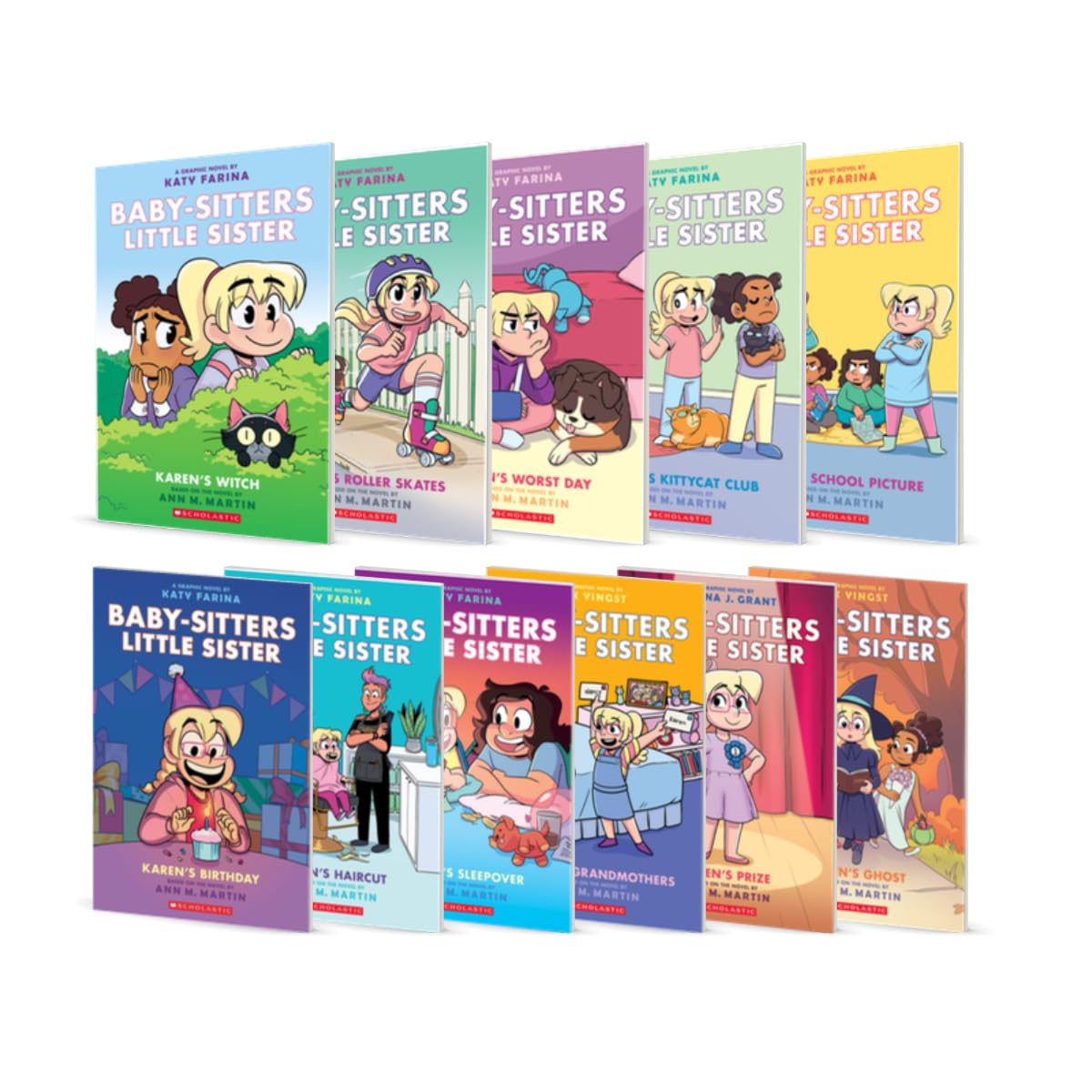 Baby-Sitters Little Sister Graphix Vol. 1-11 Set, Karen's Witch, Roller Skates, Worst Day, Kittycat Club, School Picture, Birthday, Haircut, Sleepover, Grandmothers, Karen's Prize, Karen's Ghost