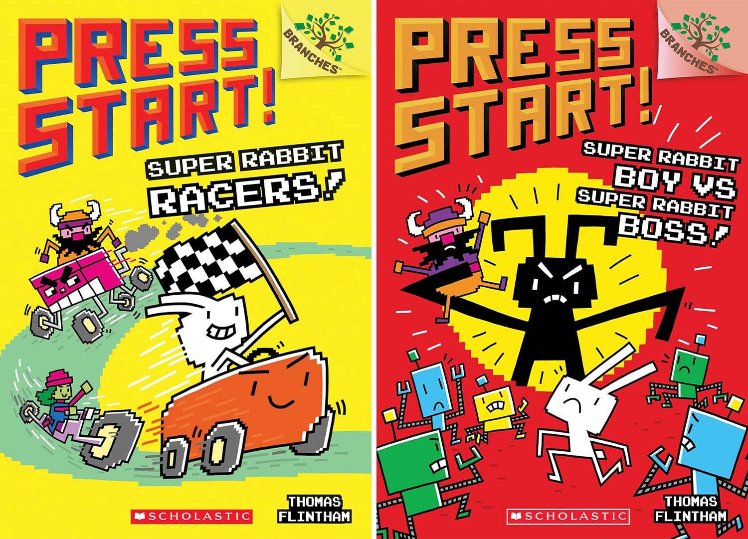 Press Start! A Branches Book Series. 15 Books Collection Set. Vol. 1- Vol. 15 by Thomas Flintham