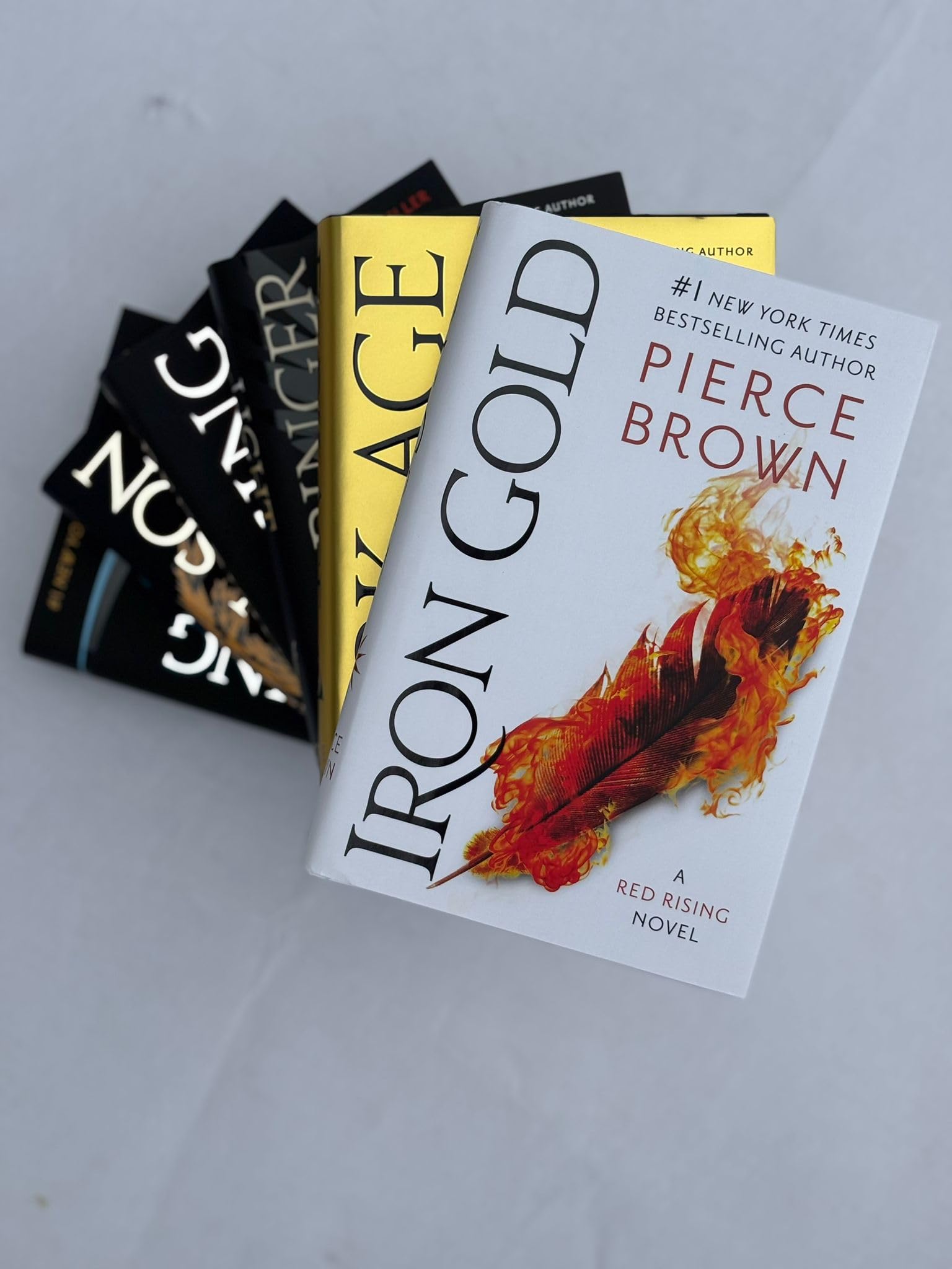 Red Rising Series Vol. 1-6, 6 Books Set, Red Rising, Golden Son, Morning Star, Iron Gold, Light Bringer, Dark Age, by Pierce Brown