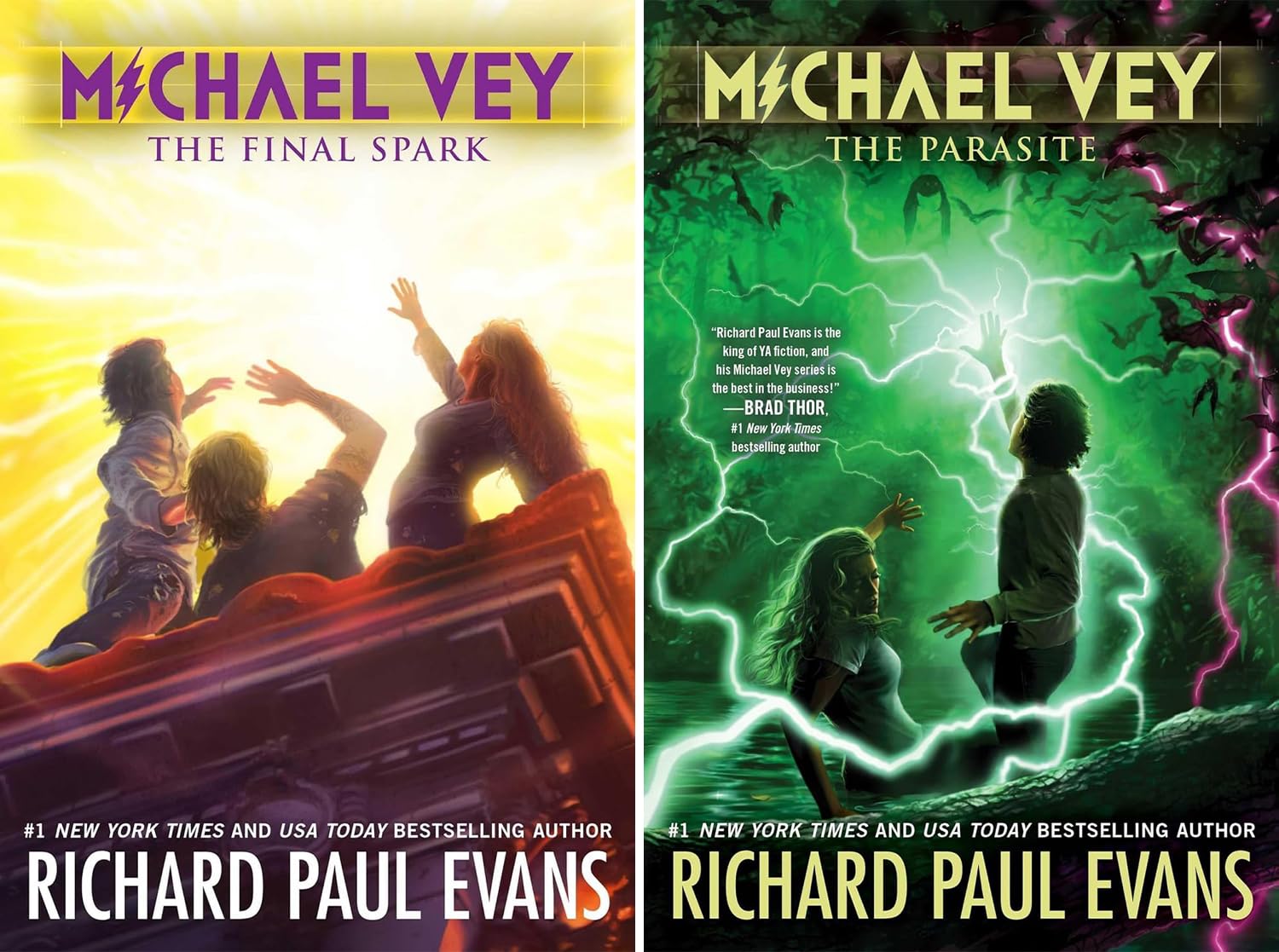 Michael Vey Series 9 Books Set - The Prisoner of Cell 25, Rise of the Elgen, Battle of the Ampere, Hunt for Jade Dragon, Storm of Lightning, Fall of Hades, The Final Spark, The Parasite, The Traitor
