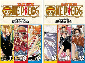 One Piece 3-in-1 Edition 10-book Manga Set 1-10: Vol. 1-30 by Eiichiro Oda