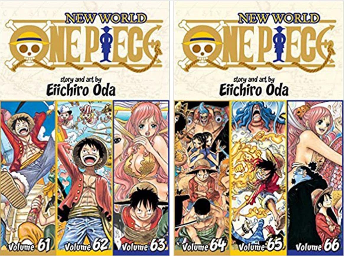 One Piece 3-in-1 Edition 12-book Manga Set 21-32: Vol. 61-96 by Eiichiro Oda