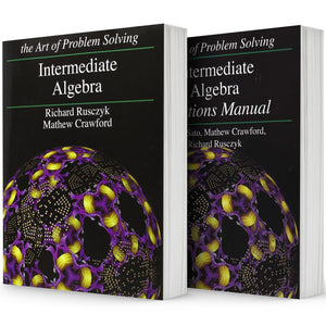 Art of Problem Solving (AoPS) Series, Intermediate Algebra 2 Books Set of Text and Solution by Richard Rusczyk and Mathew Crawford