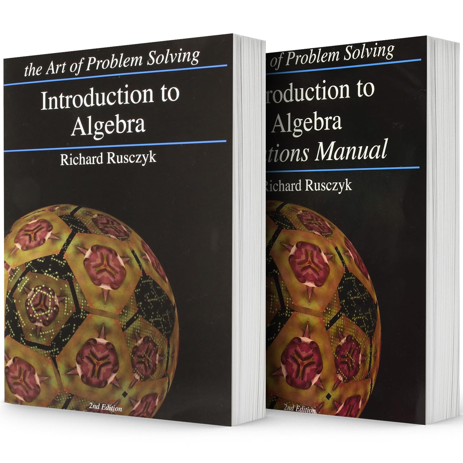 Art of Problem Solving (AoPS) Series, Introduction to Algebra 2 Books Set of Text and Solution by Richard Rusczyk