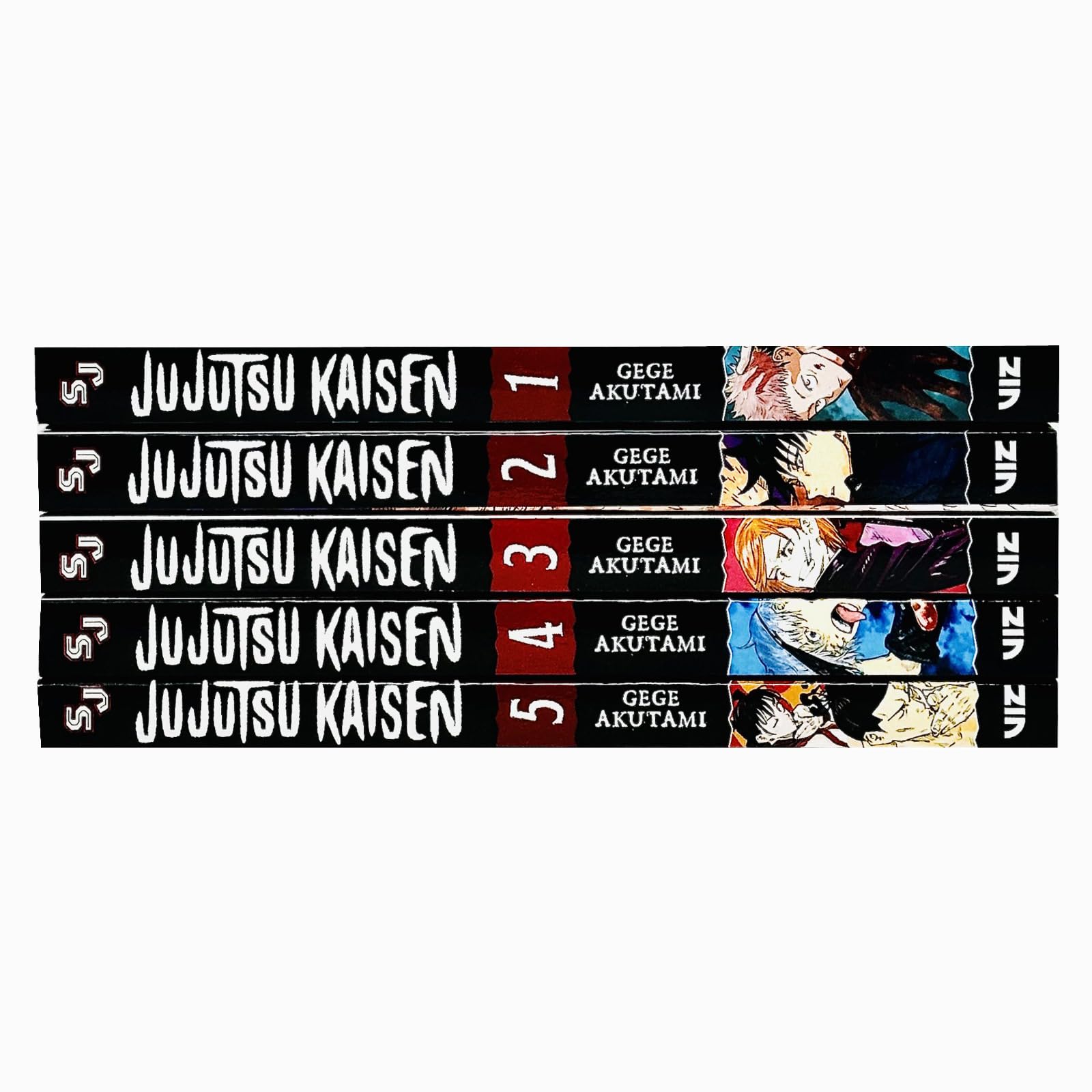 Jujutsu Kaisen Series Vol 1-5 Books Collection Set By Gege Akutami