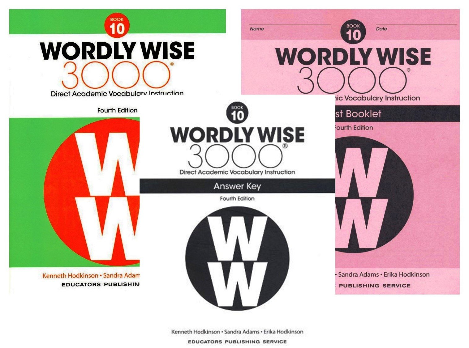 Wordly Wise 3000 Fourth Edition Student Edition + Test Booklet + Answer Key Set Grade 10