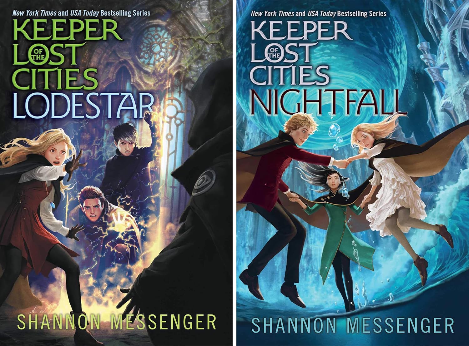 Keeper of the Lost Cities Series 11 Books Set by Shannon Messenger (Keeper of the Lost Cities, Exile, Everblaze, Neverseen, Lodestar, Nightfall, ... Unlocked Book 8.5, Unraveled Book 9.5)