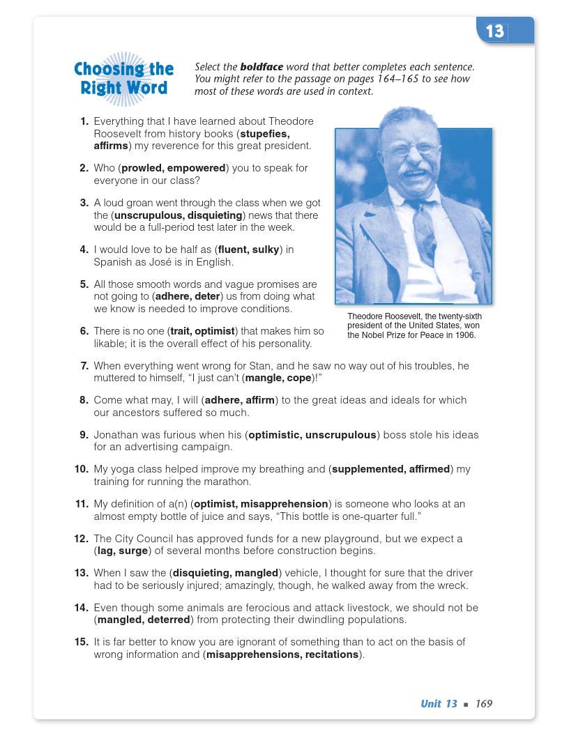 Vocabulary Workshop Level A (Grade 6) Paperback â€“ 2013