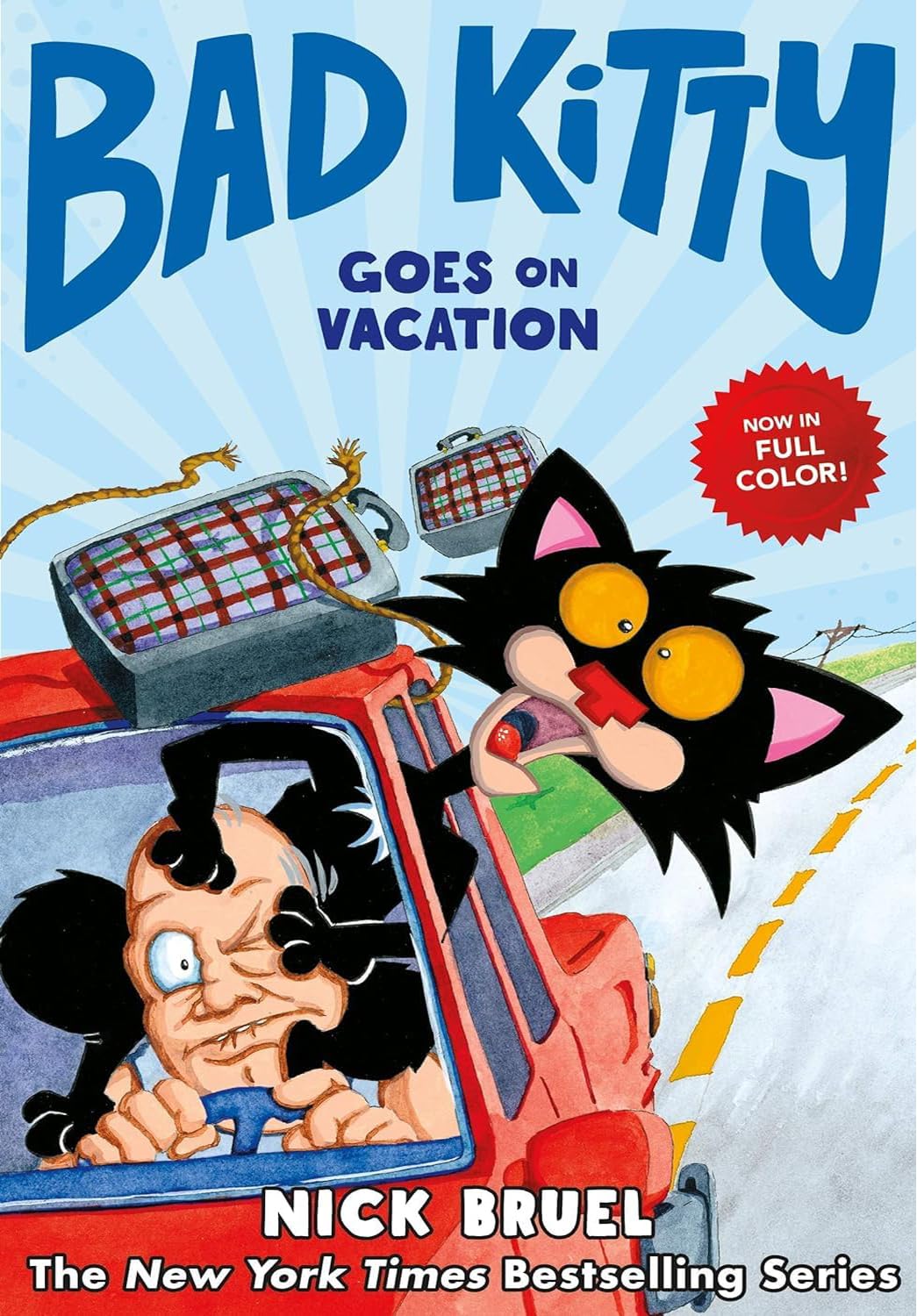 Bad Kitty Graphic Novel Series 4 Books Set by Nick Bruel – Bad Kitty Goes On Vacation, Bad Kitty Gets a Phone, Bad Kitty: Supercat, and Bad Kitty Makes a Movie