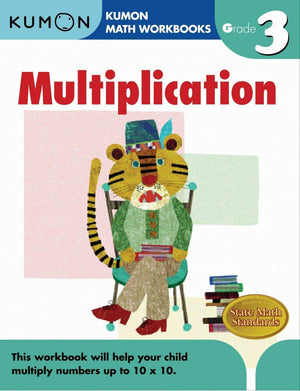 Kumon Grade 3 Complete Set (7 Workbooks) - Addition&Subtraction, Multiplication, Division, Geometry&Measurement, Word Problems, Reading, Writing