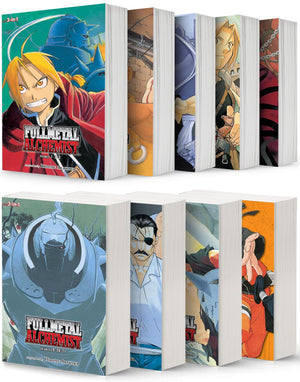 Fullmetal Alchemist 3-in-1 Edition Complete 9-book Manga Set by Hiromu Arakawa