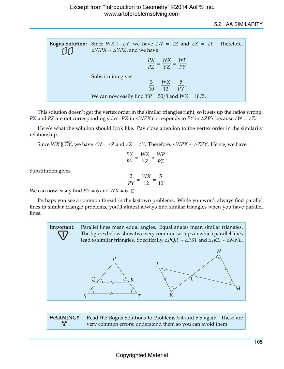 Art of Problem Solving (AoPS) Series, Introduction to Geometry 2 Books Set of Text and Solution by Richard Rusczyk