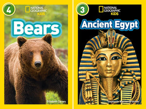 National Geographic Kids Readers Series (Level 3) 10 Books Collection Set (Robots, Titanic, Skyscrapers, Amazon Animals, Wildfires, Meteors, Mars, Cats vs Dogs, Bears, Ancient Egypt)