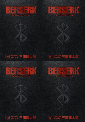 Berserk Deluxe Edition 4 Books Collection SET (Berserk Deluxe Volume 10 - Volume 13)