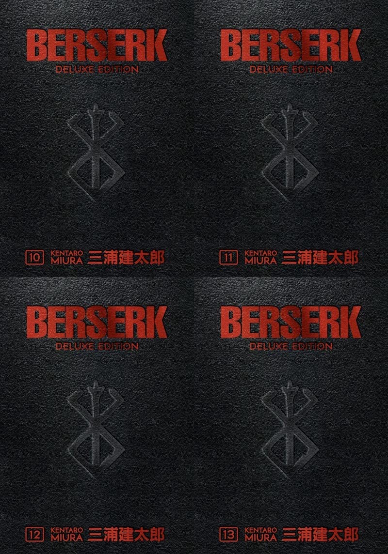 Berserk Deluxe Edition 4 Books Collection SET (Berserk Deluxe Volume 10 - Volume 13)