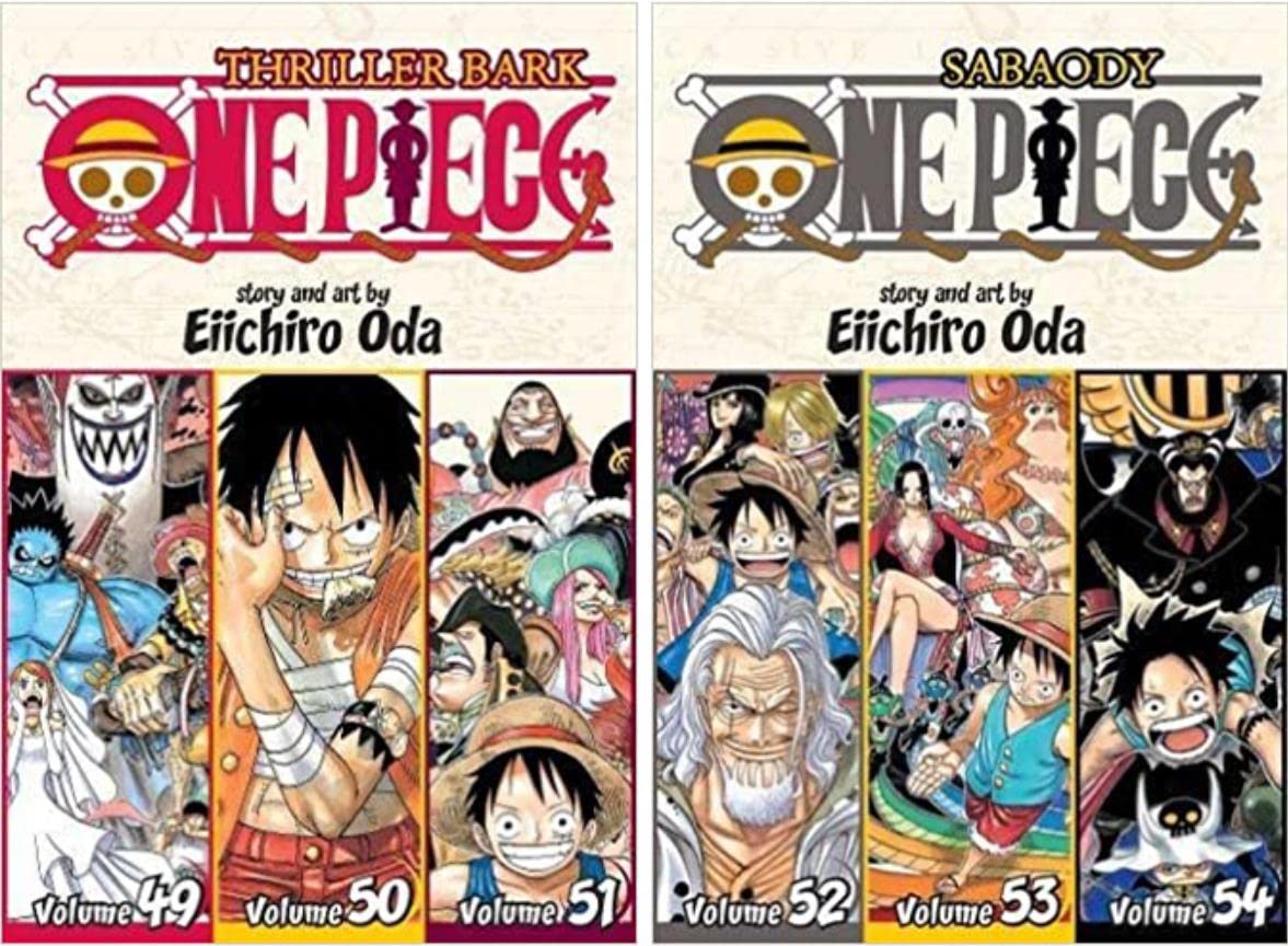 One Piece 3-in-1 Edition 10-book Manga Set 11-20: Vol. 31-60 by Eiichiro Oda