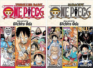 One Piece 3-in-1 Edition 10-book Manga Set 11-20: Vol. 31-60 by Eiichiro Oda