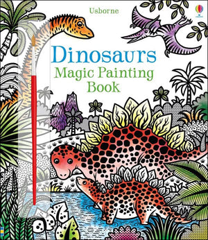 Magic Painting Book 6 Books Collection Pack Set #1 (Magical Creatures, Woodland, Animals, Dinosaurs, Jungle, Magic Painting book)