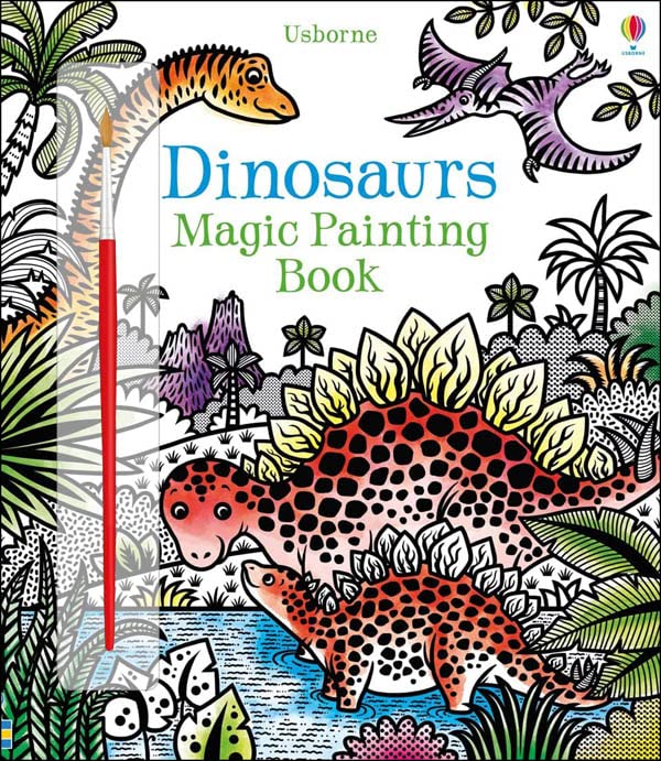 Magic Painting Book 6 Books Collection Pack Set #1 (Magical Creatures, Woodland, Animals, Dinosaurs, Jungle, Magic Painting book)