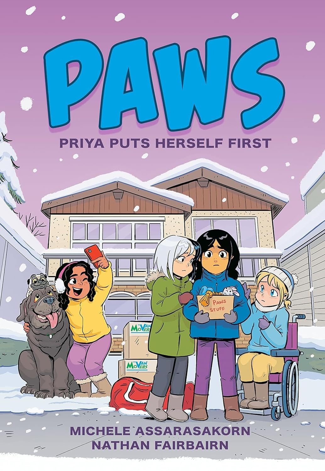 PAWS Graphic Novel Series 5-Book Complete Collection Set (Book 1 to Book 5) - Gabby Gets It Together; Mindy Makes Some Space; Priya Puts Herself, Hazel Has Her Hands Full, The Trouble with Leo