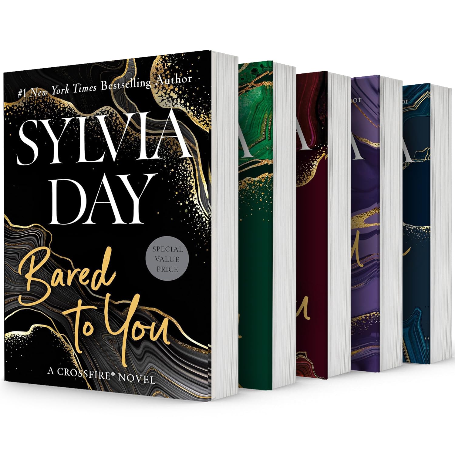 Sylvia Day Crossfire Series Collection Set of 5 Books - Bared to You, Reflected in You, Entwined with You, Captivated By You, One with You