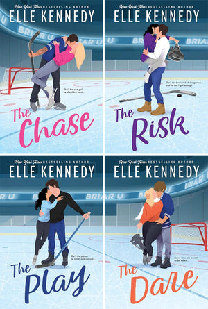 Briar U Series 4-Book Collection Set — The Chase, The Risk, The Play, The Dare — New Adult College Romance by Elle Kennedy