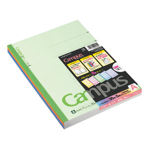 KOKUYO Composition Notebooks, 5 Pack Campus Semi-B5 Comp Book with A 7mm Ruled, 30 Sheets, Classic School Lined Notebook, Journal Notebook for Women Work Study Note Taking (NO-3CANx5)