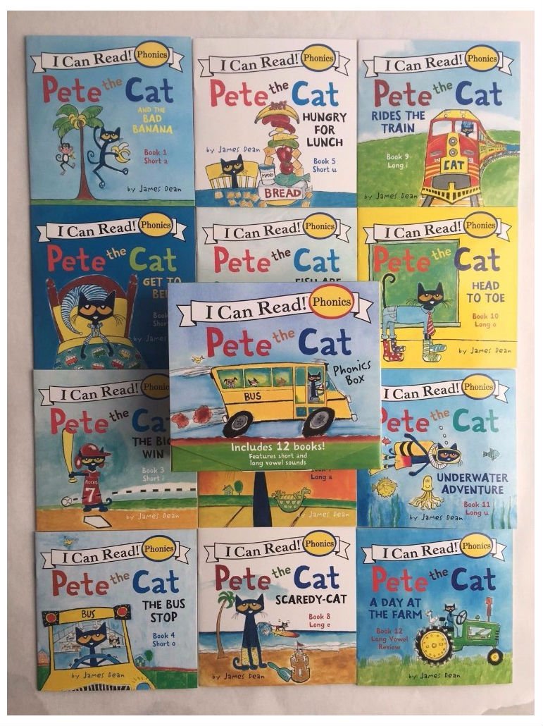 Pete the Cat Childrens Books Box Set I Can Read Phonics Learn to Read Lot 12 NEW