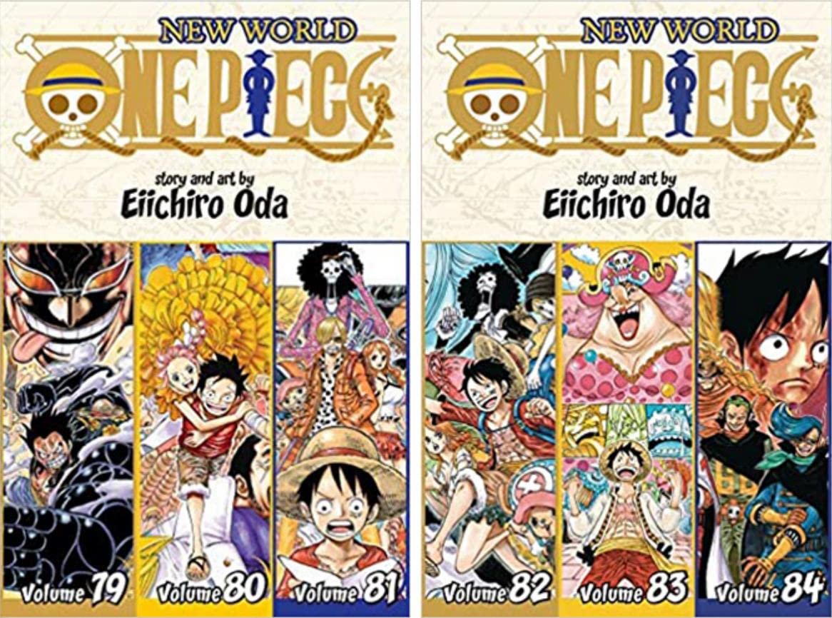 One Piece 3-in-1 Edition 12-book Manga Set 21-32: Vol. 61-96 by Eiichiro Oda