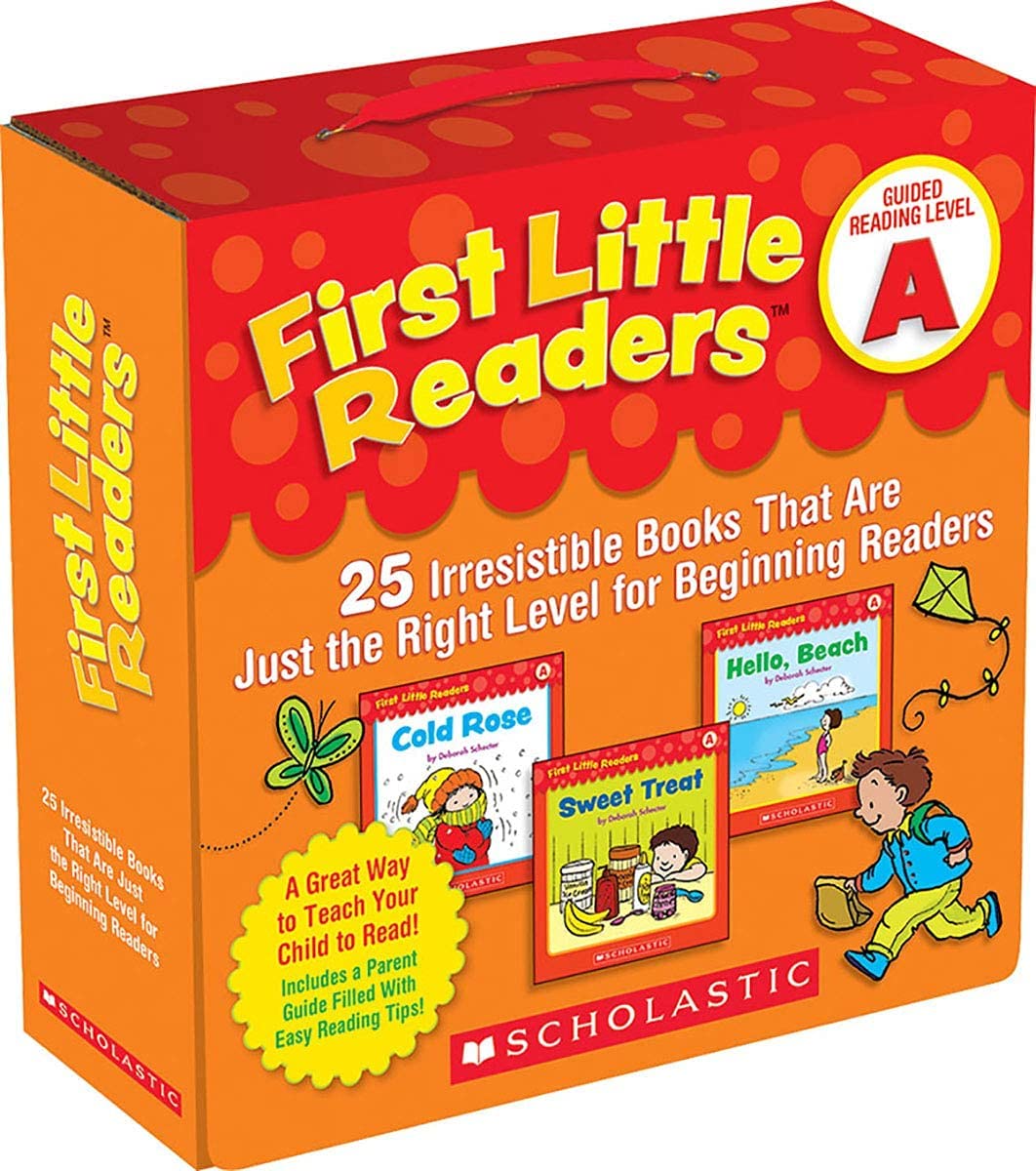 Scholastic First Little Readers 8 Parent Packs Complete Set - Guided Reading Level A, B, C, D, E&F, G&H, I&J, K&L