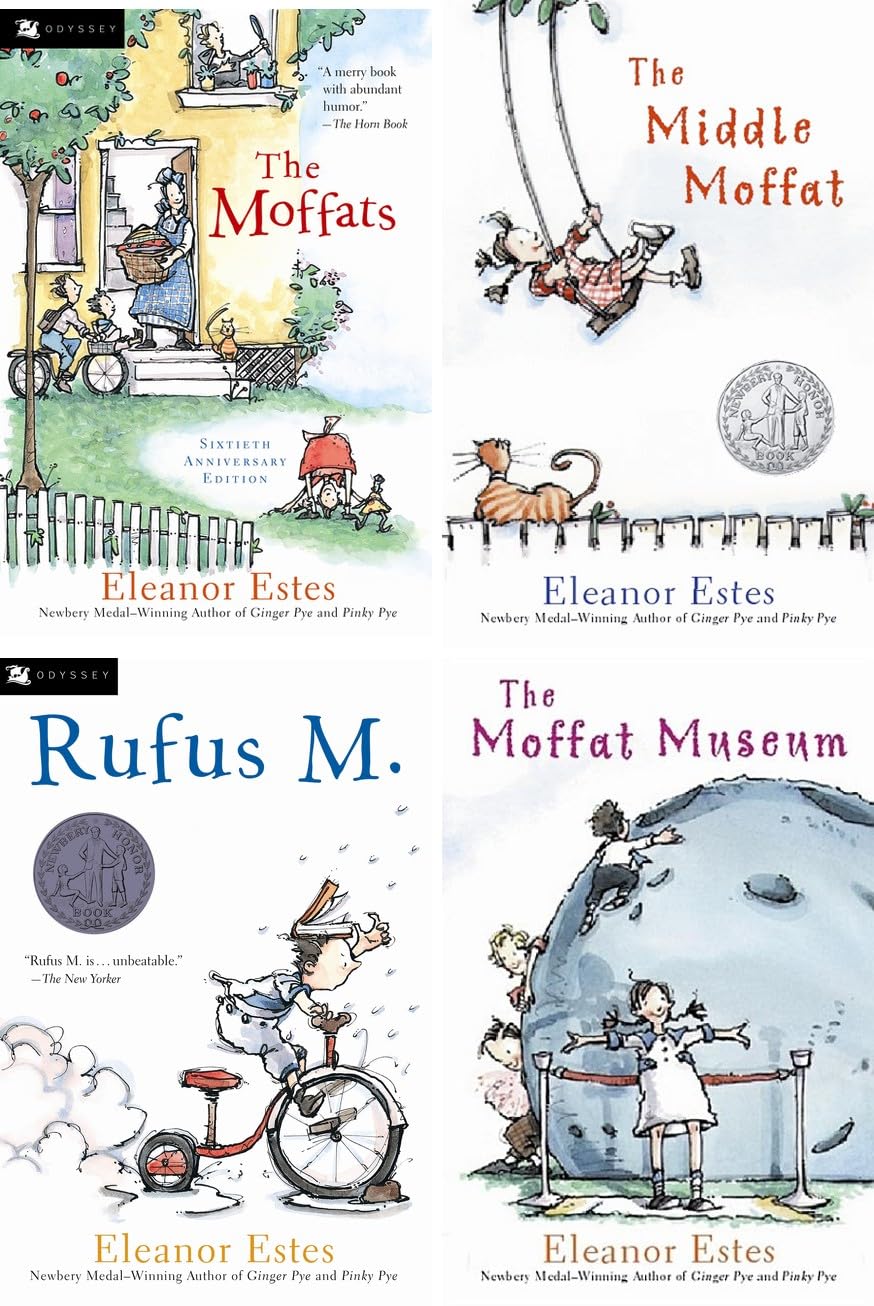 The Moffats Series 4 Books Collection Set by Eleanor Estes – The Moffats, The Middle Moffat, Rufus M. & The Moffat Museum