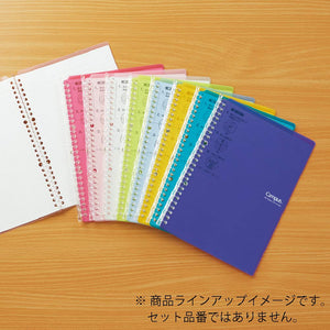 Kokuyo Campus Smart Ring Binder, B5 Yellow Green Refillable Binder Notebook 26 Holes with 10 Extra Loose-Leaf Paper, Up to 25 Filler Papers for Work & Study, Japan Import (RU-SP700YG)