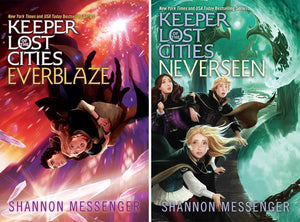 Keeper of the Lost Cities Series 11 Books Set by Shannon Messenger (Keeper of the Lost Cities, Exile, Everblaze, Neverseen, Lodestar, Nightfall, ... Unlocked Book 8.5, Unraveled Book 9.5)