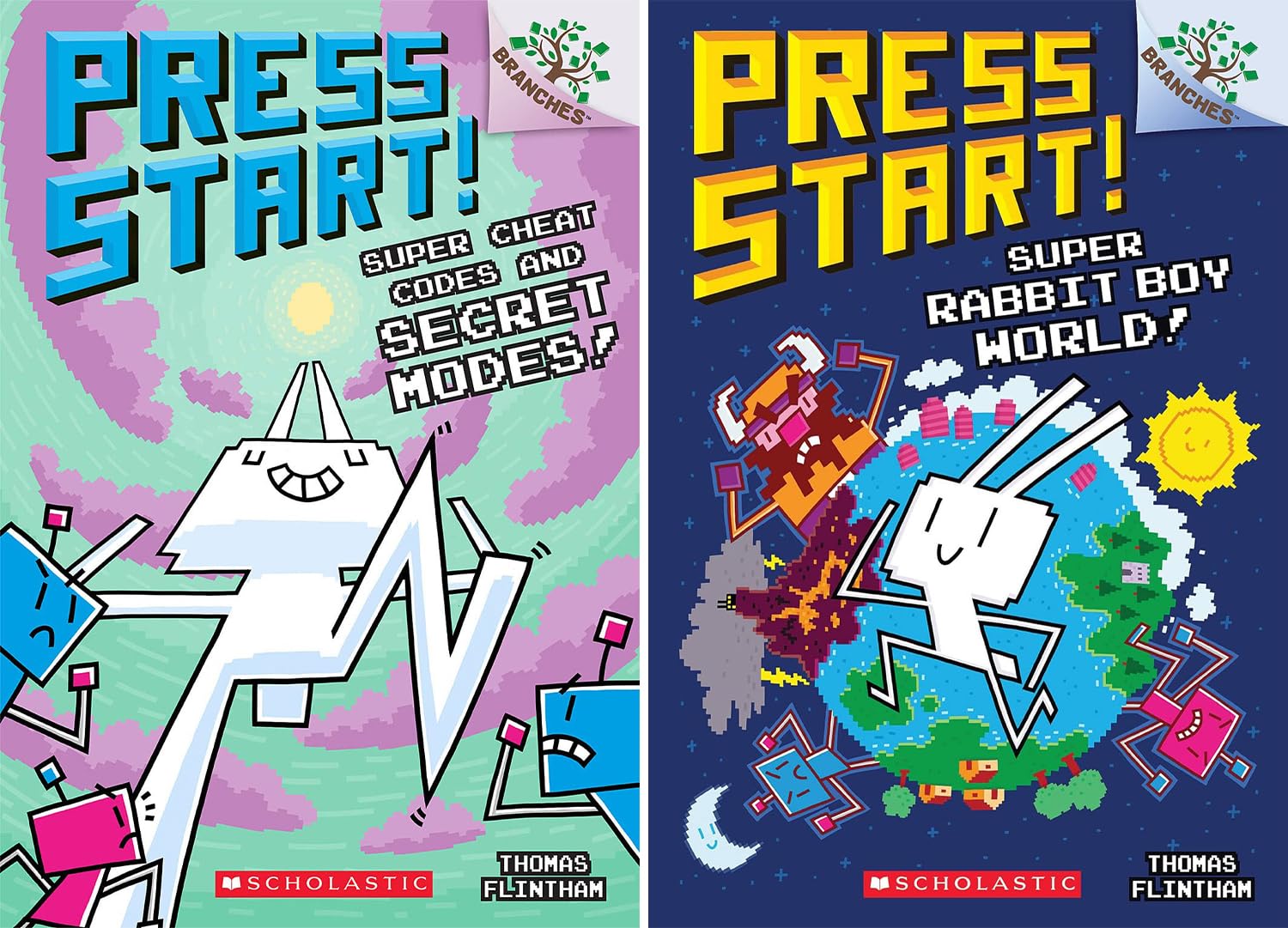 Press Start! A Branches Book Series. 15 Books Collection Set. Vol. 1- Vol. 15 by Thomas Flintham