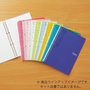Kokuyo Campus Smart Ring Binder, B5 Light Pink Refillable Binder Notebook 26 Holes with 10 Extra Loose-Leaf Paper, Up to 25 Filler Papers for Work & Study, Japan Import (RU-SP700LP)