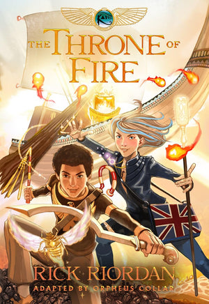 Kane Chronicles Graphic Novels 3 Books Collection Set By Rick Riordan (The Throne of Fire, The Serpent's Shadow, The Red Pyramid)